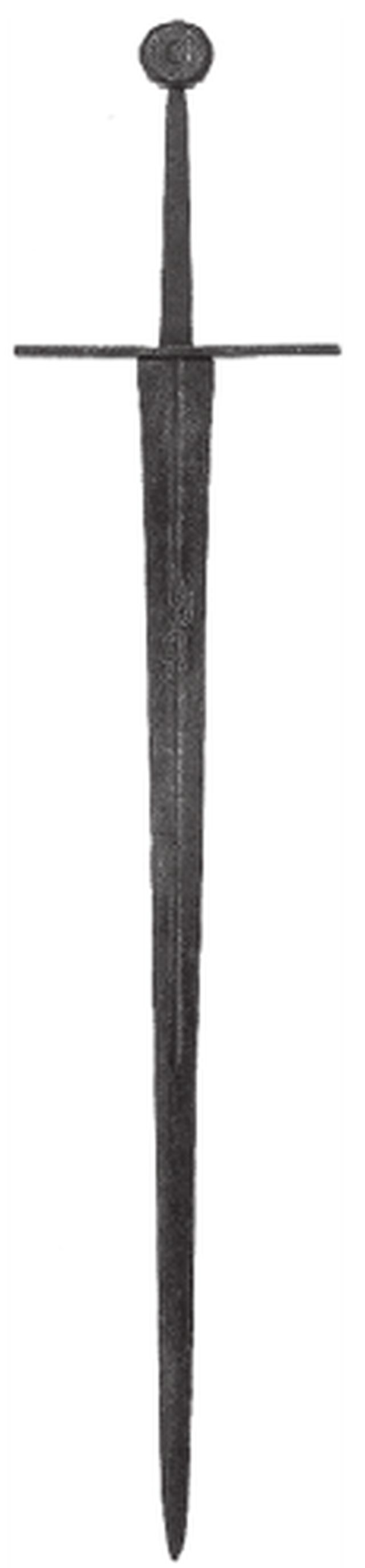 Полутораручный меч — так называемый «бастард». Вторая половина XIV в. Германия