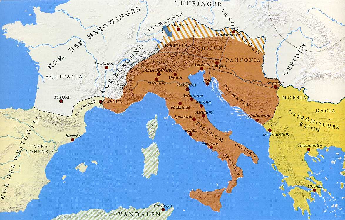 Византийская империя и Остготское королевство