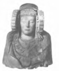 Рис. 12. Дама из Эльче - самая  знаменитая и репрезентативная  скульптура протоисторической  Испании